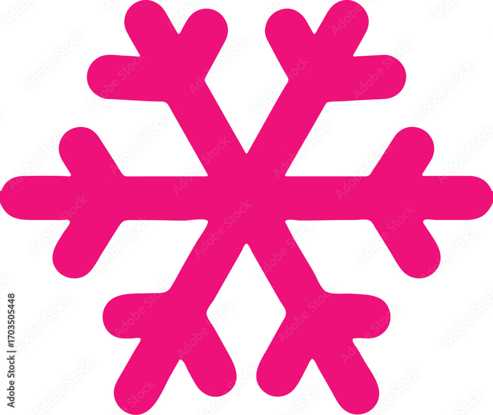 Fototapeta premium snowflake icon simple icon. Vector ICON all icon Viktor