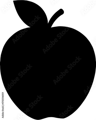 apple on black vektor