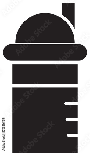 Water bottle icons. stroke line and black solid icons. Protein shake icon in black modern and lines. Soda icon set. soda can sign. for mobile concept and web design. vector illustration on white backg