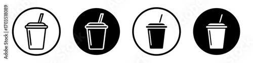 Plastic glass icons pack in black and white versions for web.