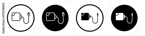 Magsafe icons pack in black and white versions for web.