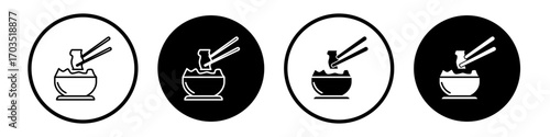 Kimchi icons pack in black and white versions for web.