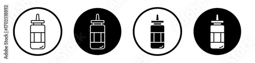 Ketchup icons pack in black and white versions for web.