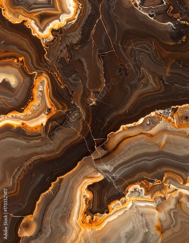 Wallpaper Mural Abstract patterns in rich browns and oranges Torontodigital.ca