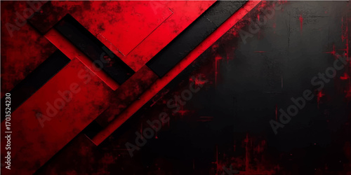 Grunge red background with cross design and digital texture