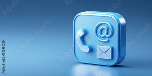 Blue Contact Icon
