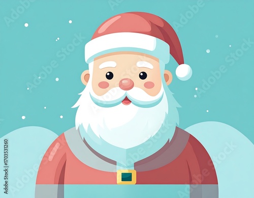 Cartoon Santa Claus portrait
