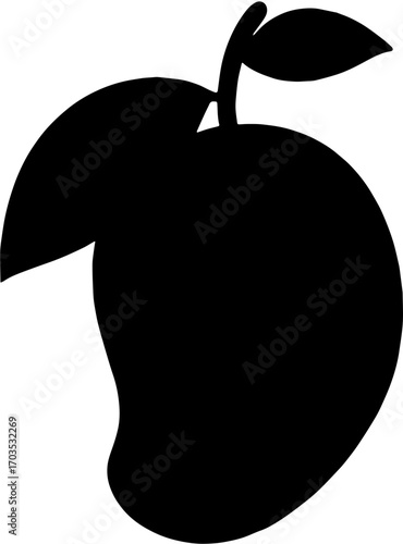 black and white mango vektor