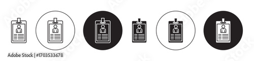 Visitor icons collection in black filled and stroke line style