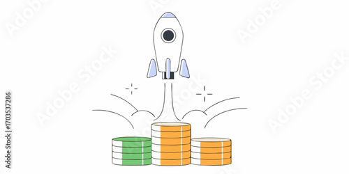 Watch your investments skyrocket like a rocket ship launching from a pile of money