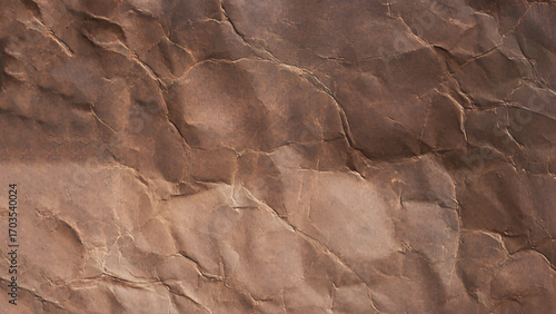 The Texture Of Crumpled Old Vintage Paper