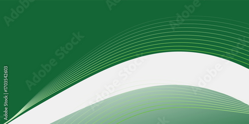 Vector white wavy glowing lines on a blue background. Futuristic digital high-technology abstract modern design