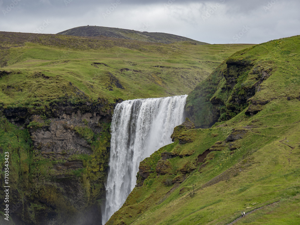 Fototapeta premium The waterfall Skógafoss in Iceland