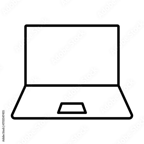 パソコンのアイコンイラスト（線画）002