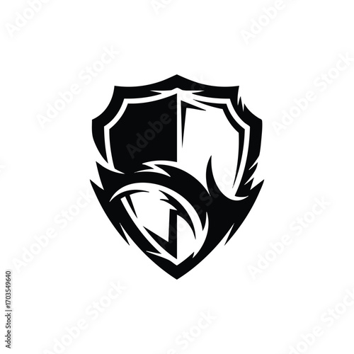 Dynamic shield logo with dragon claw design representing strength and protection.