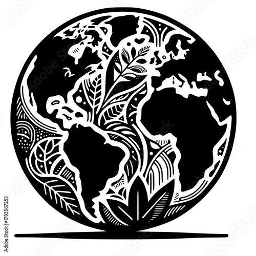illustration of world map featuring landmasses oceans and continents