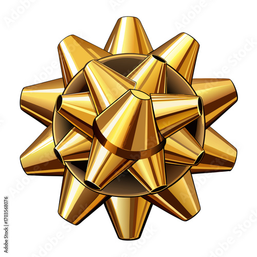 gold ribbon bow