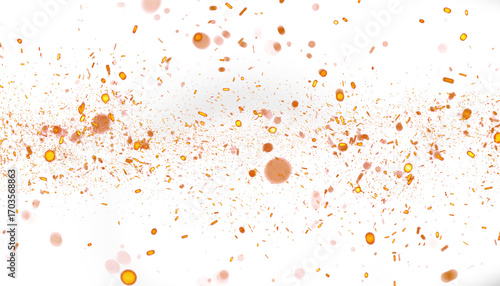 Perfect fire embers particles glowing dust with smoky fog overlay (PNG File)
