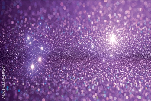 Purple glitter background texture with bokeh effect.