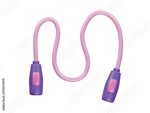 skipping rope icon 3d illustration render