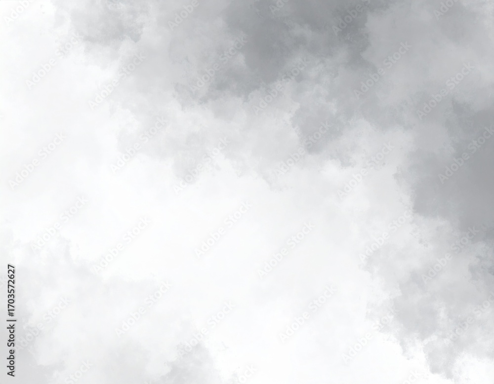 Obraz premium Abstract Gray and White Watercolor Cloud Texture Background with Soft Gradients