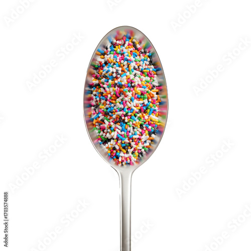 Colorful sprinkles in a spoon (2)