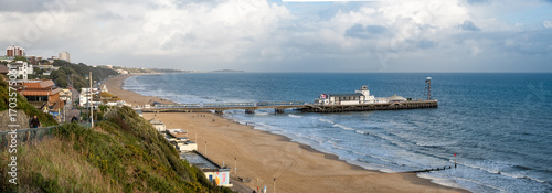 Iconic Bournemouth Pier and Beach on the English Coast
