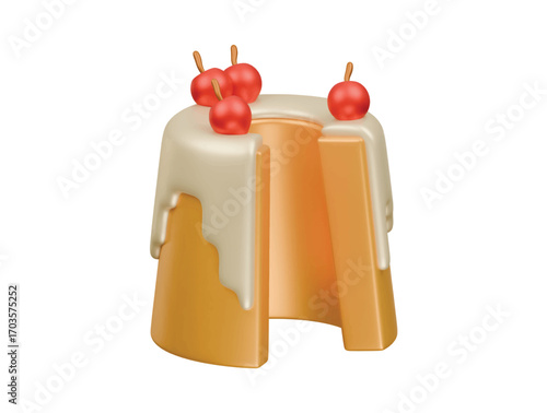 chiffon icon 3d illustration render