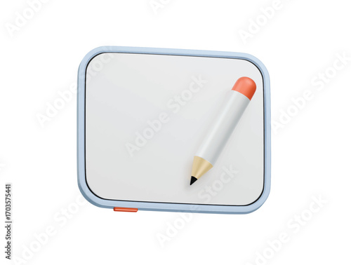 graphic tablet icon 3d illustration render