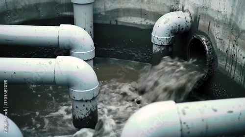 Wastewater Treatment Plant Pipes