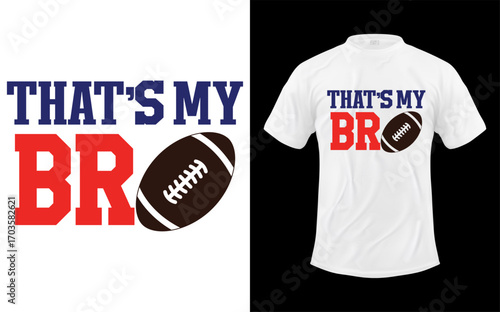 Brotherhood football team spirit graphic with bold text and athletic elements