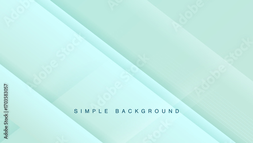 爽やかなグリーントーンのシンプル背景ベクター
