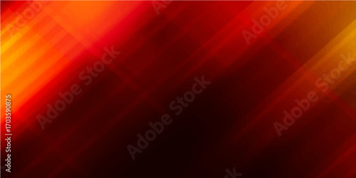 Glowing lines of orange and red motion blur against a dark background in a vibrant and fiery abstract design