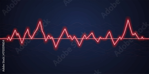 A vibrant cardiogram pulses on a medical monitor, its line forming a heart shape, symbolizing the rhythm of life and love