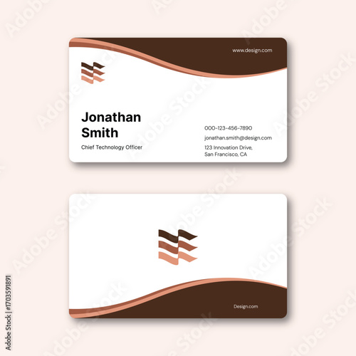 Modern Minimalist Business Card Template | Corporate & Professional Visiting Card Design