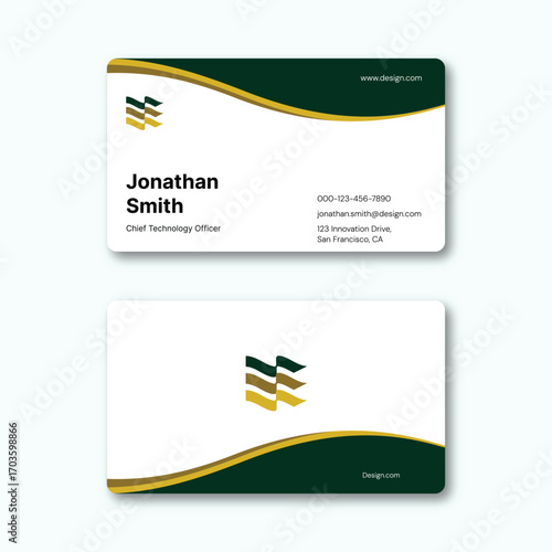 Modern Minimalist Business Card Template | Corporate & Professional Visiting Card Design