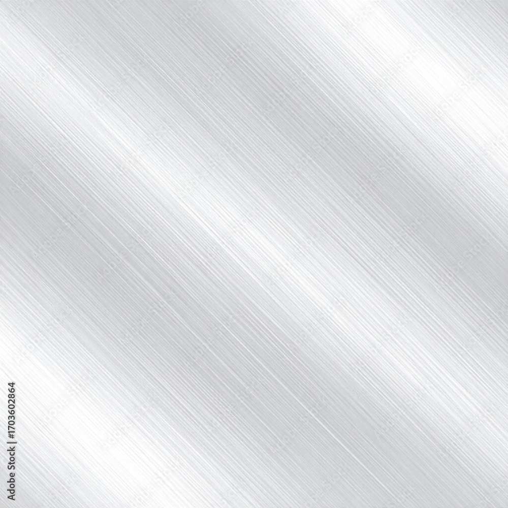 Obraz premium Abstract Silver Metallic Texture with Diagonal Lines Brushed Metal Pattern