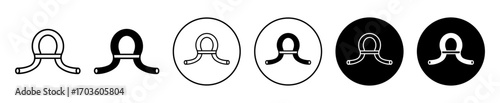 Ankh Symbol Variations Isolated on White Background