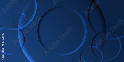 Abstract blue circle background. Vector Eps 10