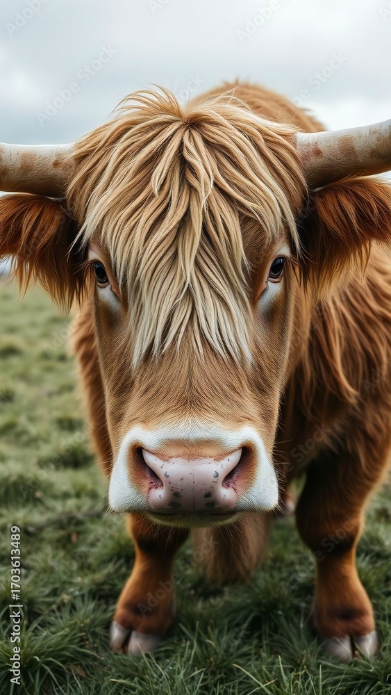 Fototapeta premium scottish bull