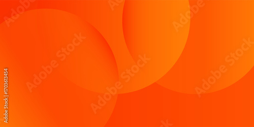 Abstract orange background with circles. vector illustration