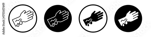 Wound icon collection in black and white filled and outlined style for web.