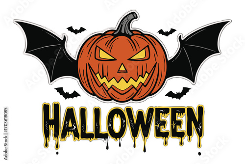 halloween pumpkin vector illustration
