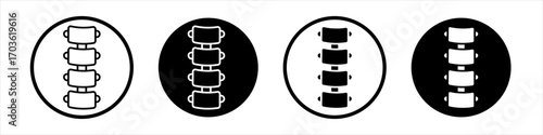 Spine Bone icon collection in black and white filled and outlined style for web.