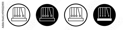 Momentum icon collection in black and white filled and outlined style for web.
