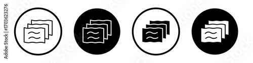 Lasagne icon collection in black and white filled and outlined style for web.