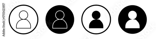 Individual icon collection in black and white filled and outlined style for web.