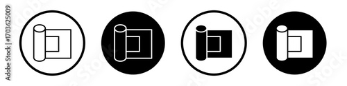 Gauze icon collection in black and white filled and outlined style for web.