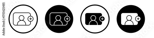 Followers icon collection in black and white filled and outlined style for web.