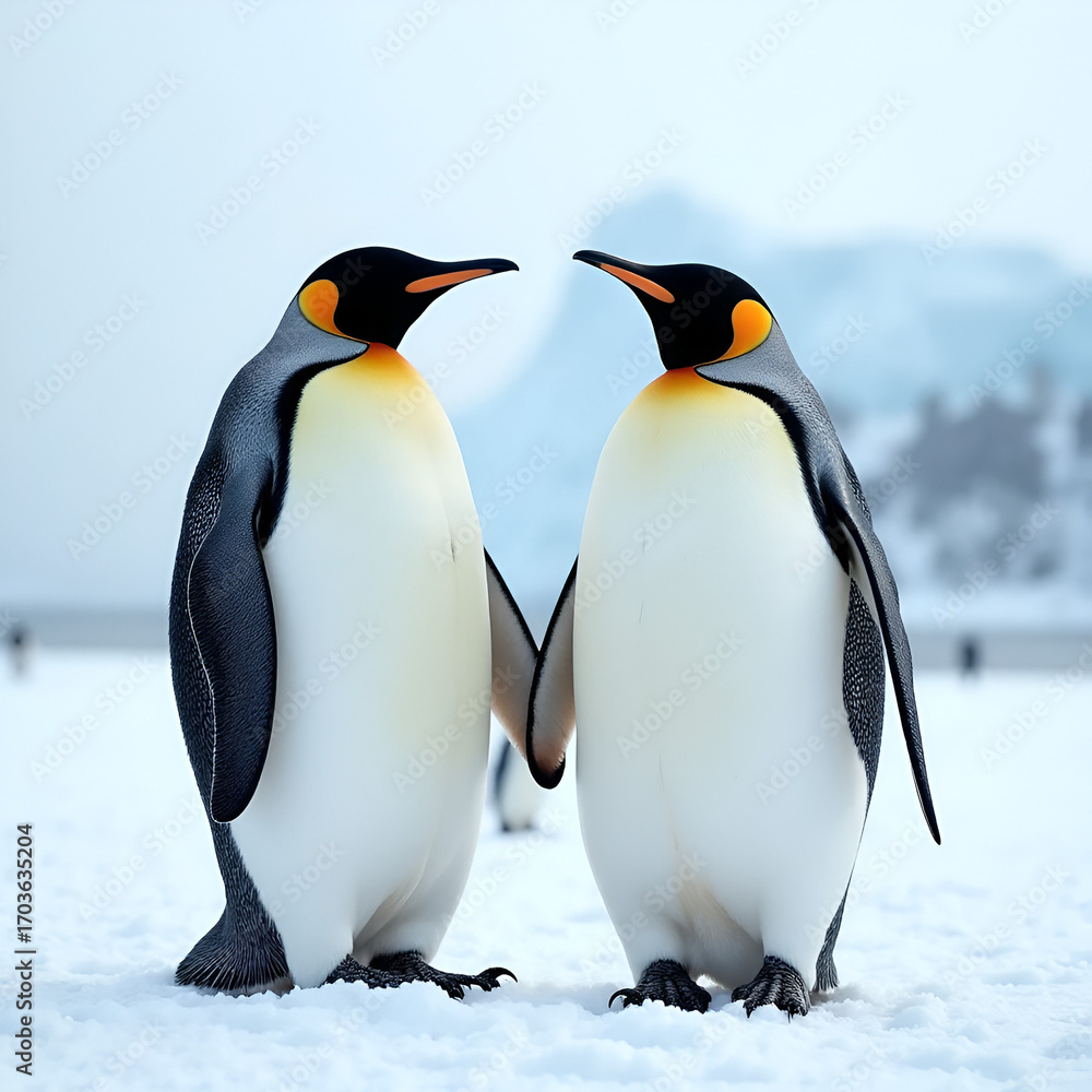 Fototapeta premium group of penguins